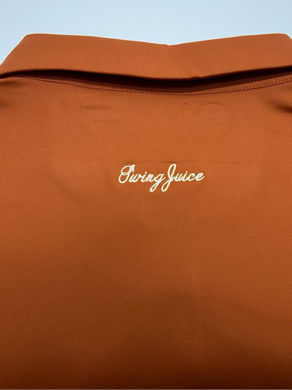 Swing Juice Golf Polo Shirt Mens Size XL Performance Bamboo Charcoal Orange - Picture 12 of 12
